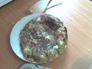 Nicely charred bubble and squeak. Not much in the looks department, but tastes awesome!!
