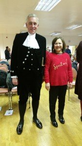 The High Sheriff of Leicestershire. Believe me., I am not being arrested.