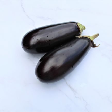 2 Purple Aubergine or egg plant